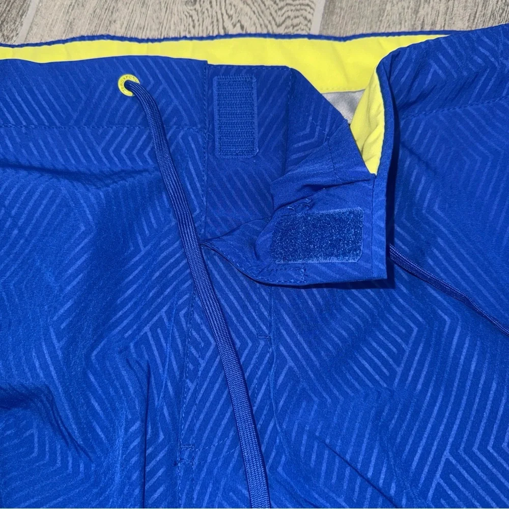 ZeroXposur Surf Otis Swim Trunks XXL Blue Draw‎ String Zip Pocket Board Shorts